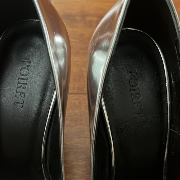 Poiret Toe Pump Metal Rod Heel Italian Shoes size 39.5 - Picture 6 of 16